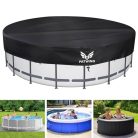 PATWING időjárásálló medencetakaró kerek Ø 370 Ø320-366cm medencékhez, UV-álló - outlet termék