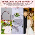 PATIKIL 12 darab pillangók kézműveshez, 5,5 cm hálós drót csillogó organza pillangók - outlet termék