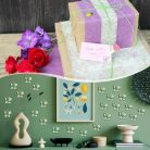 PATIKIL 12 darab pillangók kézműveshez, 5,5 cm hálós drót csillogó organza pillangók - outlet termék