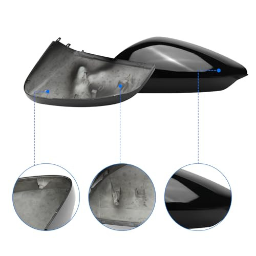 Audi A3/S3/RS3 8Y 2022-2024 tükörborítás fekete - outlet termék