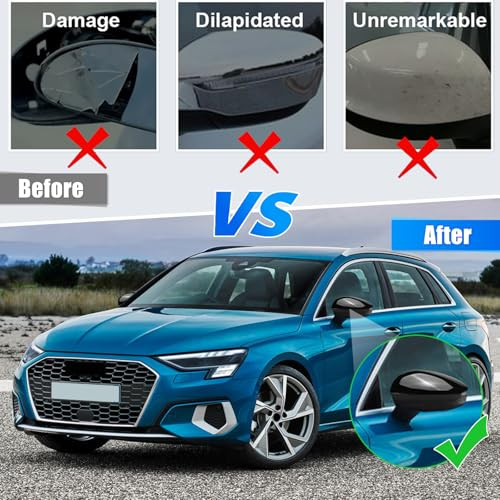 Audi A3/S3/RS3 8Y 2022-2024 tükörborítás fekete - outlet termék