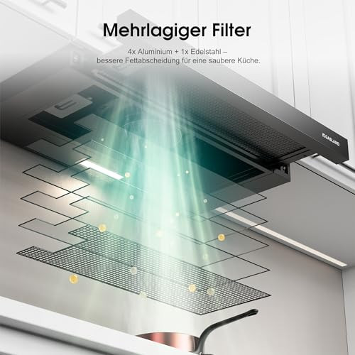 GASLAND BR60SS A++ páraelszívó 60 cm üveg előlappal, érzékelős érintésvezérlés, 566 - outlet termék