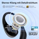EarFun OpenJump Bluetooth nyitott fülhallgató Hi-Res Audio, LDAC, színház mód - outlet termék