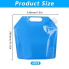 2 darabos összecsukható víztartály 5 L kemping, vészhelyzet, piknik, barbecue, utazás - outlet termék