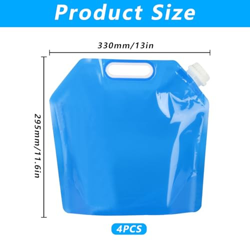 2 darabos összecsukható víztartály 5 L kemping, vészhelyzet, piknik, barbecue, utazás - outlet termék