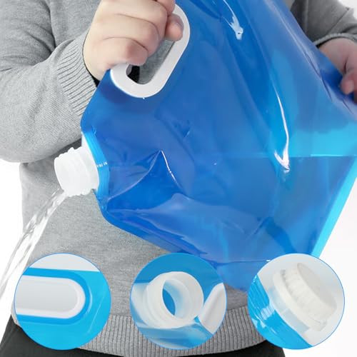 2 darabos összecsukható víztartály 5 L kemping, vészhelyzet, piknik, barbecue, utazás - outlet termék