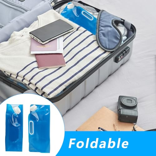 2 darabos összecsukható víztartály 5 L kemping, vészhelyzet, piknik, barbecue, utazás - outlet termék