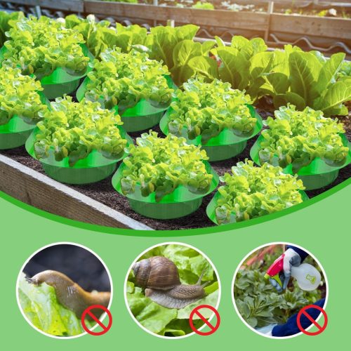 Ruibinlee csigavédő gyűrű 13 darabos, zöld - outlet termék