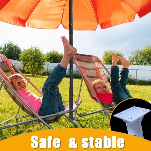 KEELYY földhüvely napernyőhöz, univerzális alaplap rozsdamentes acél földhorgony betonba - outlet termék