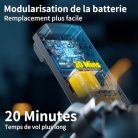 Drone Dual HD kamera gyerekeknek 720P WiFi, táska, útvonal repülés, fej nélküli mód - outlet termék