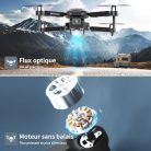 Drone Dual HD kamera gyerekeknek 720P WiFi, táska, útvonal repülés, fej nélküli mód - outlet termék
