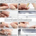 GTIWUNG COB 2 Pin 8mm csatlakozó készlet 4 darabos L alakú és 12 darabos egyenes - outlet termék