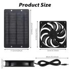 Solar Extractor Fan 12 V 10 W, kettős ventilátor, vízálló napelem ventilátor - outlet termék