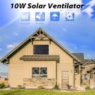 Solar Extractor Fan 12 V 10 W, kettős ventilátor, vízálló napelem ventilátor - outlet termék