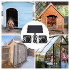Solar Extractor Fan 12 V 10 W, kettős ventilátor, vízálló napelem ventilátor - outlet termék