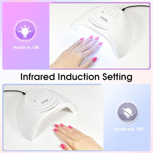 JODSONE UV LED körömlámpa 30 LED-es körömszárító automatikus érzékelő, 3 időzítő - outlet termék