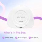 JODSONE UV LED körömlámpa 30 LED-es körömszárító automatikus érzékelő, 3 időzítő - outlet termék