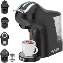   KOTLIE EM-308A kávéfőző, 5 az 1-ben, 4 hőmérséklet, 7 vízszint (fekete) - outlet termék
