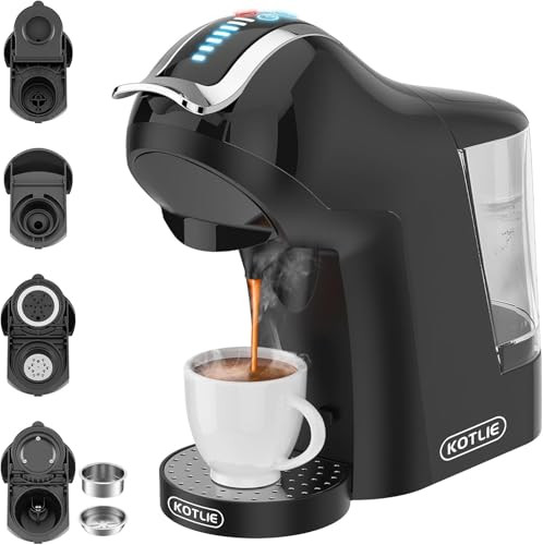 KOTLIE EM-308A kávéfőző, 5 az 1-ben, 4 hőmérséklet, 7 vízszint (fekete) - outlet termék