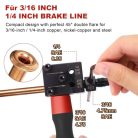 RUIZHI fékcső peremező eszköz SAE, dupla fej, 4.75 mm és 6.35 mm - outlet termék