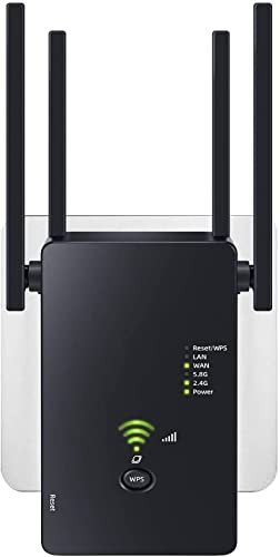 Aenxwa vezeték nélküli jelerősítő 1200Mbps két sávos 2.4GHz+5GHz, 4 antennás - outlet termék