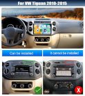 CAMECHO Android 13 [2G+64G] autórádió VW Tiguan 2010-2017 9 colos kijelzővel, vezeték - outlet termék
