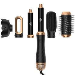   OKWRAP Airstyler hajformázó készlet 6 az 1-ben kerek kefés hajszárító, meleg levegős - outlet termék