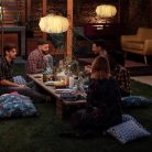 HuaMuDM origami papír lámpaernyő nappali, étkező, hálószoba - outlet termék