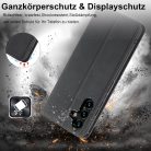 Samsung Galaxy S25 5G bőrtok pénztárca, edzett üveg, prémium bőr, könyv formátum - outlet termék