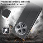 OPPO Reno 12F/12FS bőrtok pénztárca, edzett üveg, könyv formátum, kártyanyílás - outlet termék