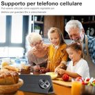 OPPO Reno 12F/12FS bőrtok pénztárca, edzett üveg, könyv formátum, kártyanyílás - outlet termék