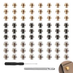   WWYSSZ 72 darabos táska lábak, 11mm fém szegek arany, ezüst, fekete - outlet termék