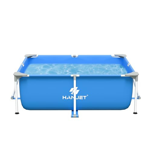 Hanjet Steel keretes medence szett 180x140x60cm, kék - outlet termék