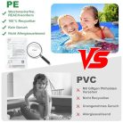 Hanjet Steel keretes medence szett 180x140x60cm, kék - outlet termék