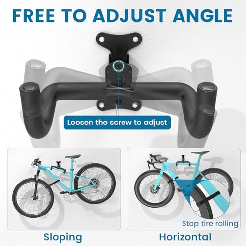 Housolution kerékpár fali tartó - EVA habszivacsos, szénacél, robusztus és állítható - outlet termék