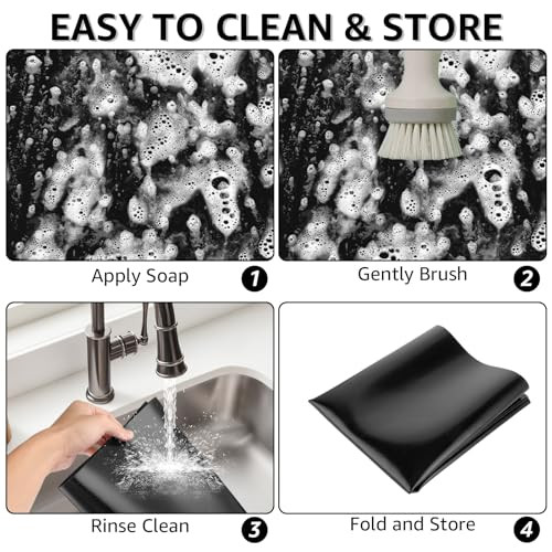 DAJAVE 52 x 78 cm nagy szilikon indukciós főzőlap védőalátét hőálló, csúszásmentes - outlet termék