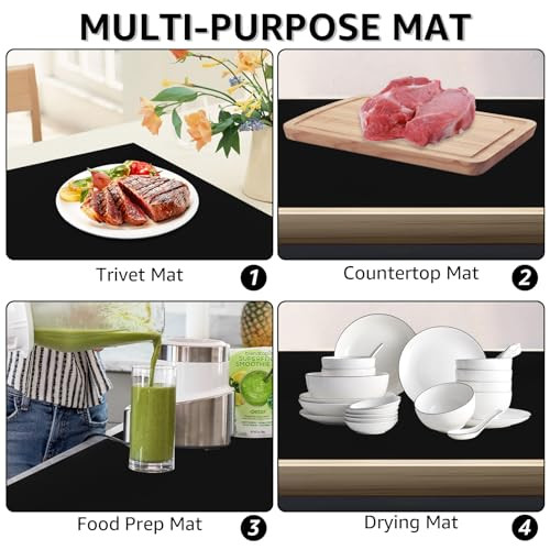 DAJAVE 52 x 78 cm nagy szilikon indukciós főzőlap védőalátét hőálló, csúszásmentes - outlet termék