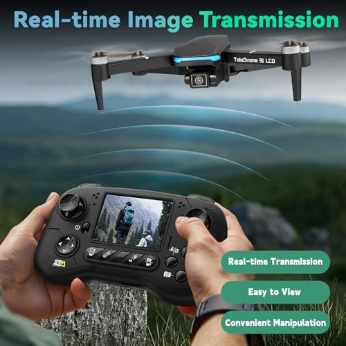 Toladrone TD31LCD drón kamerával LCD kijelző, kefe nélküli motor, finomhangolás - outlet termék