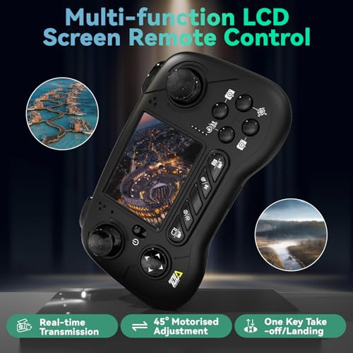 Toladrone TD31LCD drón kezdőknek kamera, LCD kijelzős távirányító, kefe nélküli - outlet termék