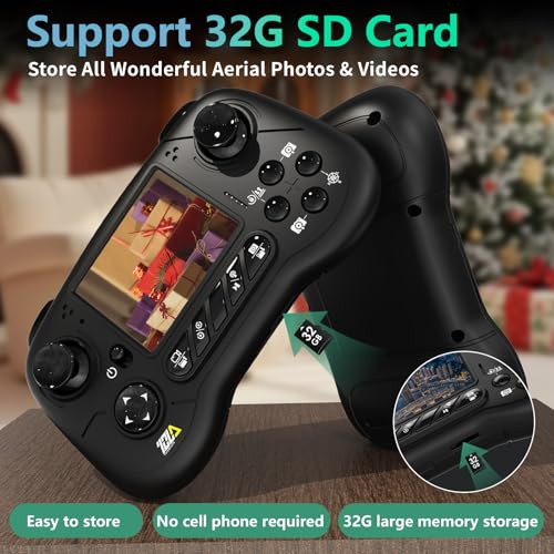 Toladrone TD31LCD drón kezdőknek kamera, LCD kijelzős távirányító, kefe nélküli - outlet termék