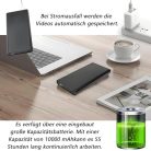 ZAIZAITY HD 1080P kamera hordozható akkumulátorral 512GB kompatibilis, 10,000mAh - outlet termék