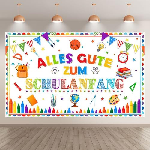 Luminora 182,9 x 109,2 cm fehér iskolakezdés háttér dekorációs banner - outlet termék