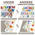 Luminora 182,9 x 109,2 cm fehér iskolakezdés háttér dekorációs banner - outlet termék