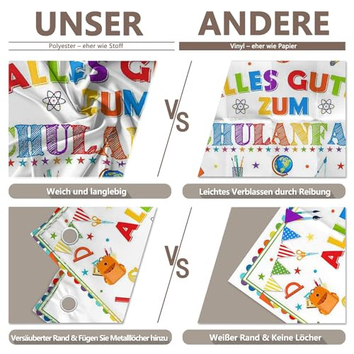 Luminora 182,9 x 109,2 cm fehér iskolakezdés háttér dekorációs banner - outlet termék