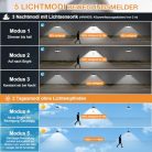 Laybasic napelemes lámpa mozgásérzékelővel, extra fényes LED függőlámpa hosszú - outlet termék