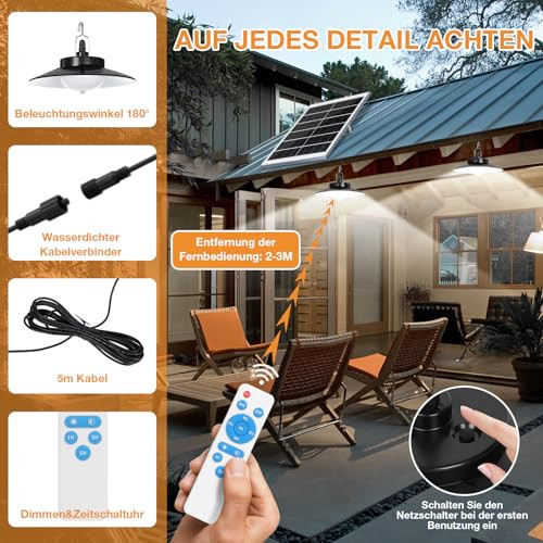 Laybasic napelemes lámpa mozgásérzékelővel, extra fényes LED függőlámpa hosszú - outlet termék