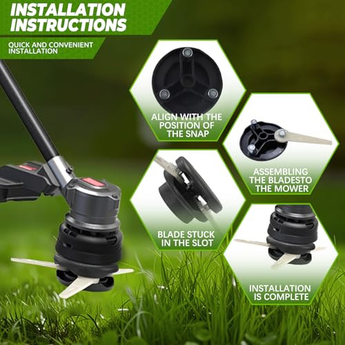 RosyFate 3 darabos fűszegélynyíró kés műanyag, Stihl fűszegélynyíróhoz Polycut 6-3 - outlet termék