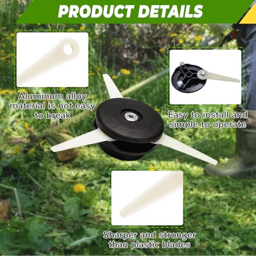 RosyFate 3 darabos fűszegélynyíró kés műanyag, Stihl fűszegélynyíróhoz Polycut 6-3 - outlet termék