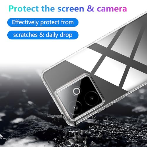 Effcotuo Realme GT 7/7T 5G tok 2 darabos kijelzővédő, átlátszó szilikon TPU - outlet termék