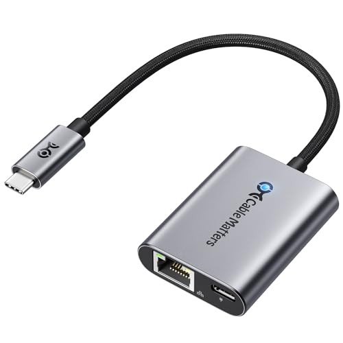 Cable Matters USB C Ethernet adapter 140W töltéssel gigabites Ethernet, USB C - outlet termék